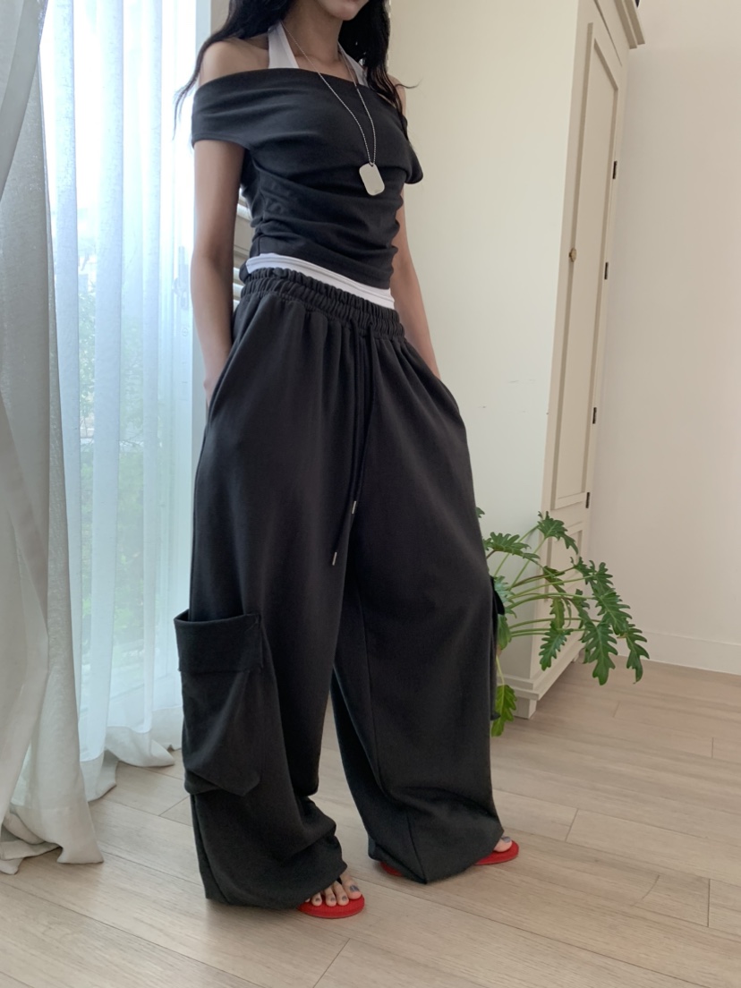 BADCALM韓國直郵女士新品熱賣26春夏休閑時尚推薦人氣休閑褲BADCALM休閑褲