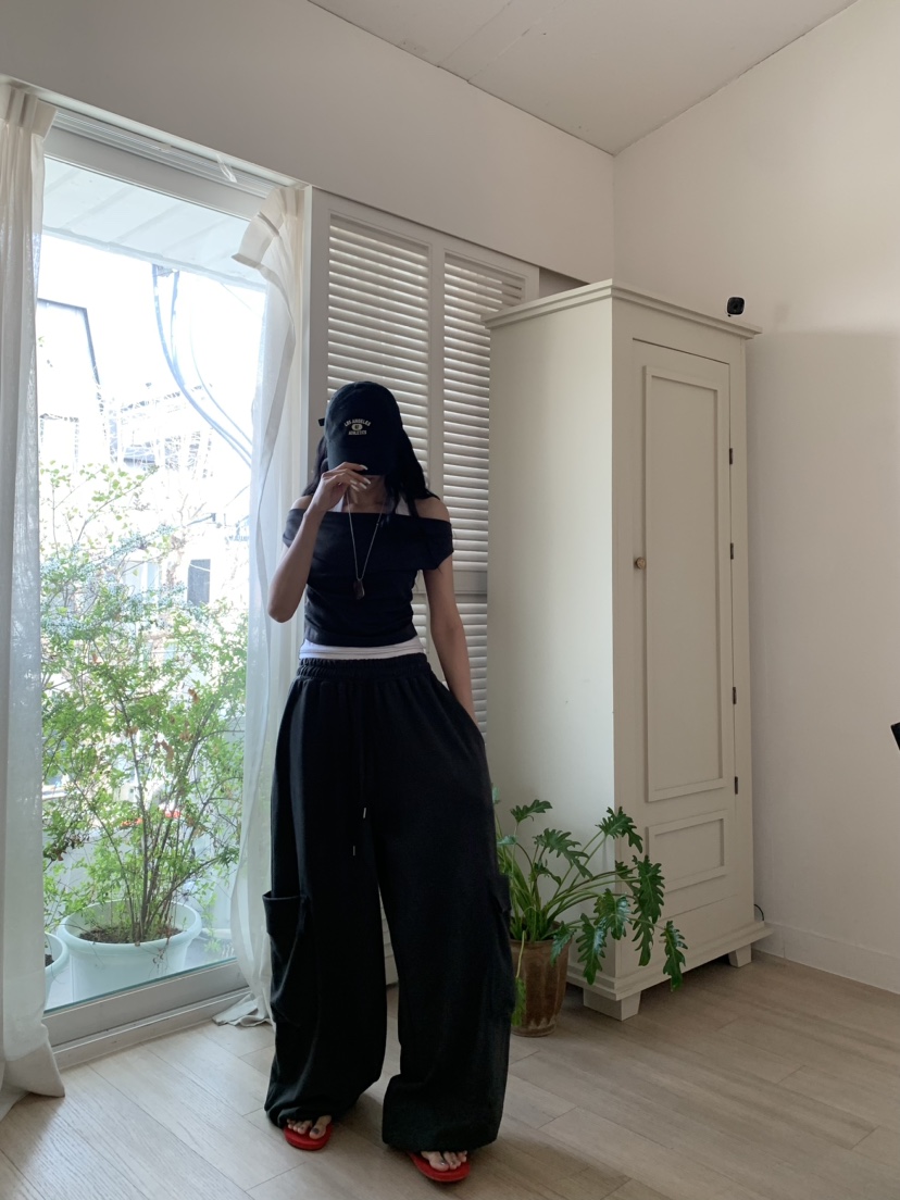 BADCALM韓國直郵女士新品熱賣26春夏休閑時尚推薦人氣休閑褲BADCALM休閑褲