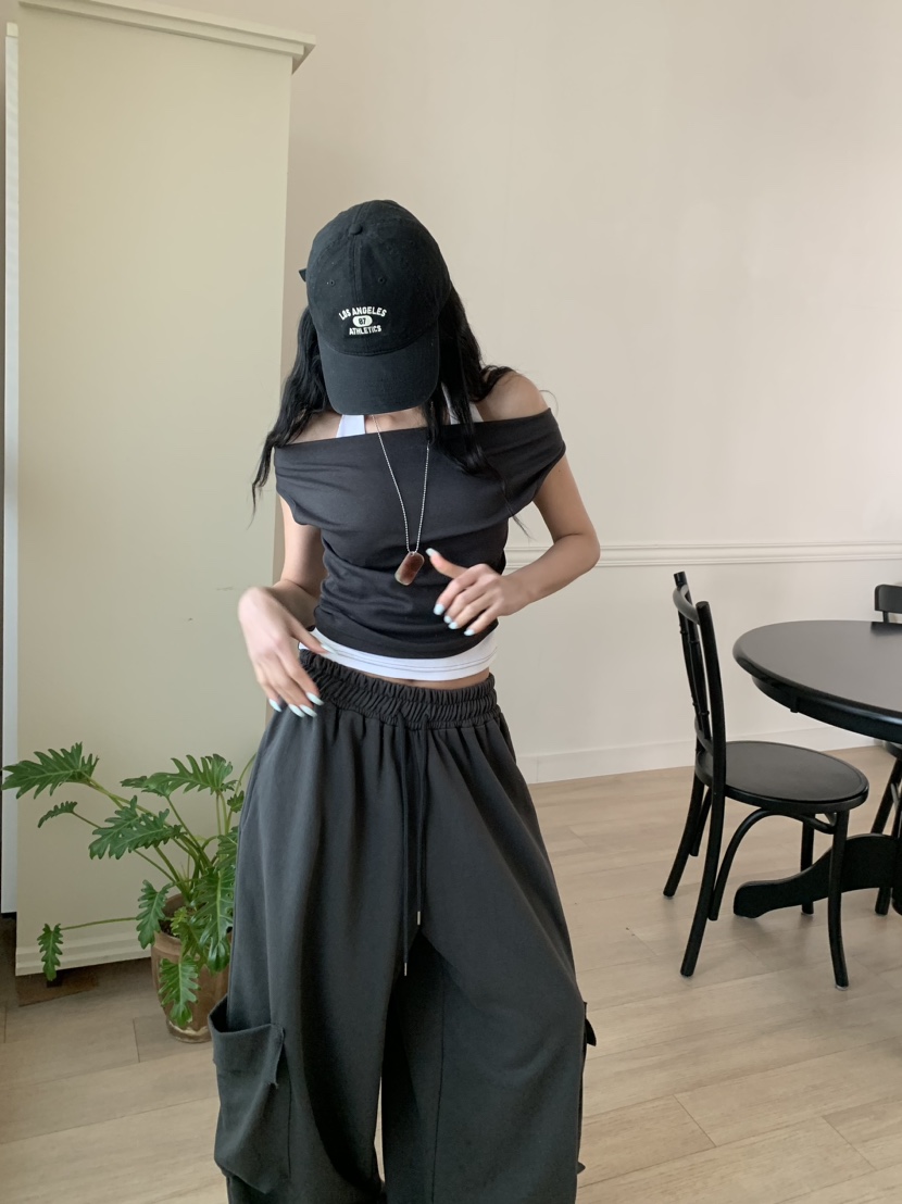 BADCALM韓國直郵女士新品熱賣26春夏休閑時尚推薦人氣休閑褲BADCALM休閑褲