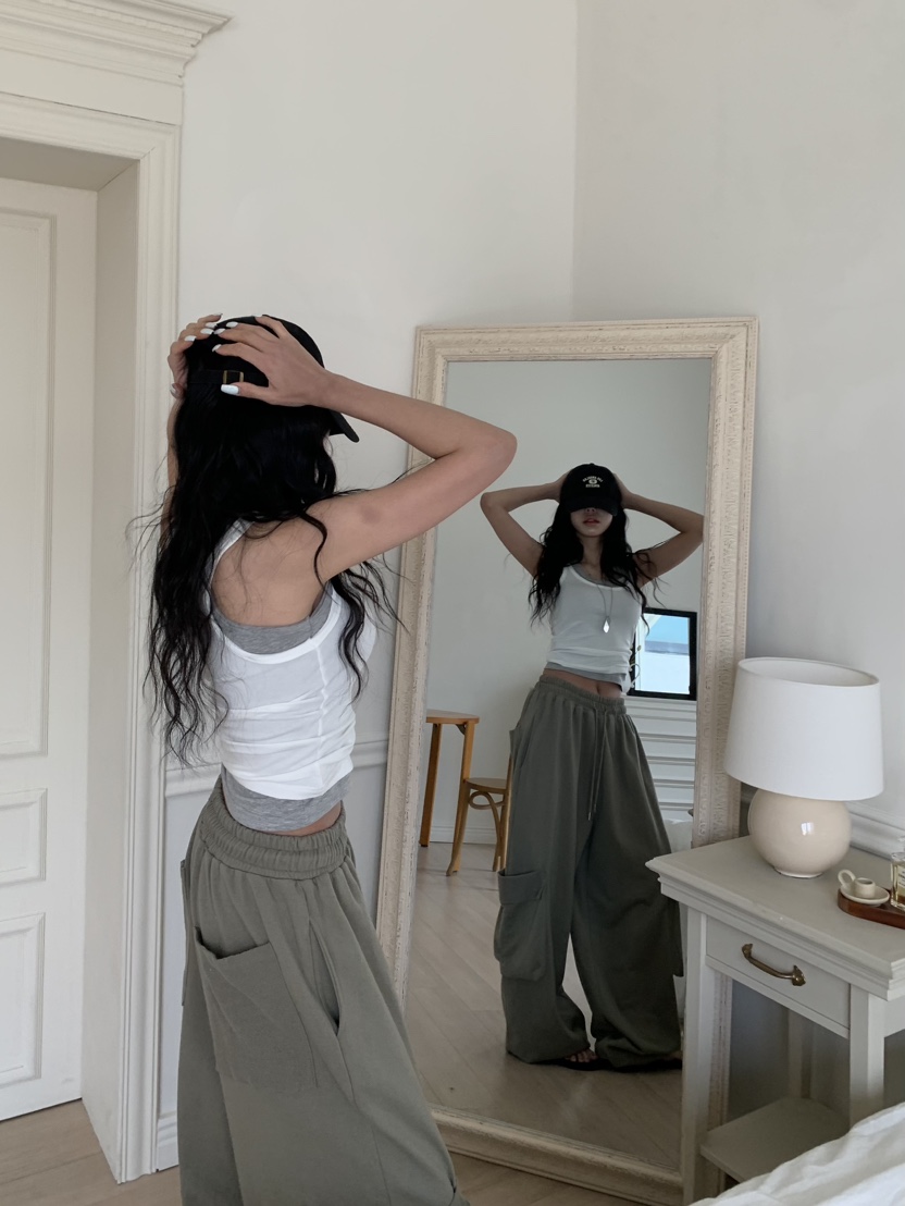 BADCALM韓國直郵女士新品熱賣26春夏休閑時尚推薦人氣休閑褲BADCALM休閑褲