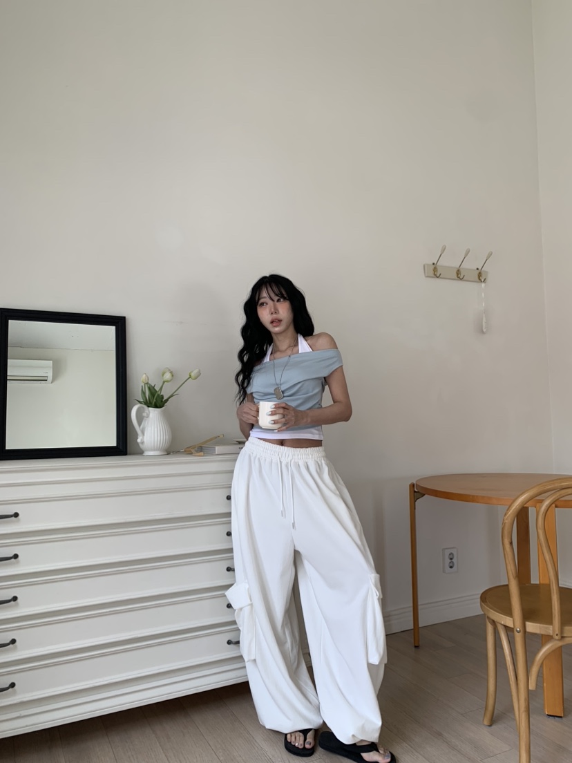 BADCALM韓國直郵女士新品熱賣26春夏休閑時尚推薦人氣休閑褲BADCALM休閑褲