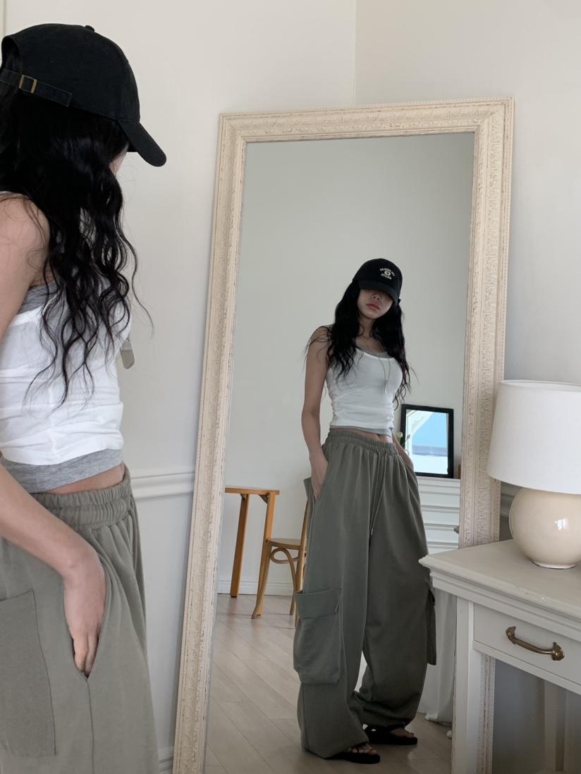 BADCALM韓國直郵女士新品熱賣26春夏休閑時尚推薦人氣休閑褲BADCALM休閑褲