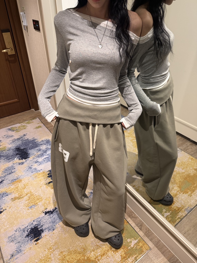 BADCALM韓國直郵實拍女裝新款熱賣推薦職業26春夏休閑休閑褲BADCALM休閑褲