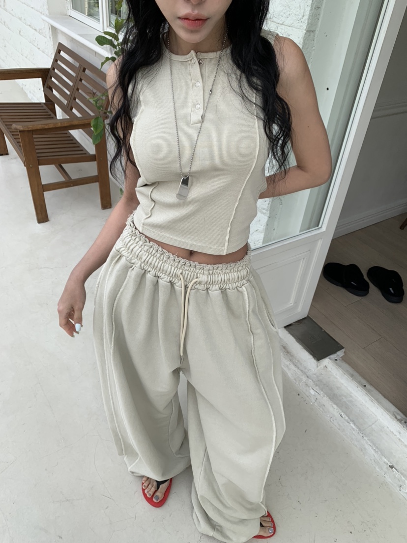 BADCALM韓國東大門直郵女士新款26春夏熱賣時尚休閑吊帶背心BADCALM吊帶/背心