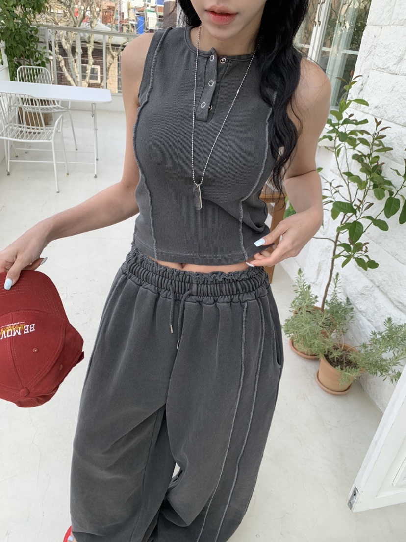 BADCALM韓國東大門直郵女士新款26春夏熱賣時尚休閑吊帶背心BADCALM吊帶/背心