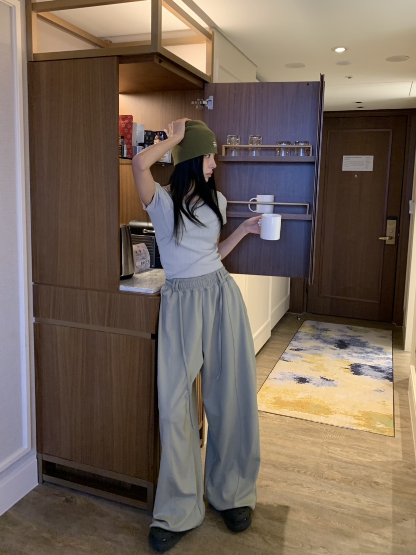 BADCALM韓國東大門代購女士新品推薦職業熱賣26春夏休閑褲BADCALM休閑褲