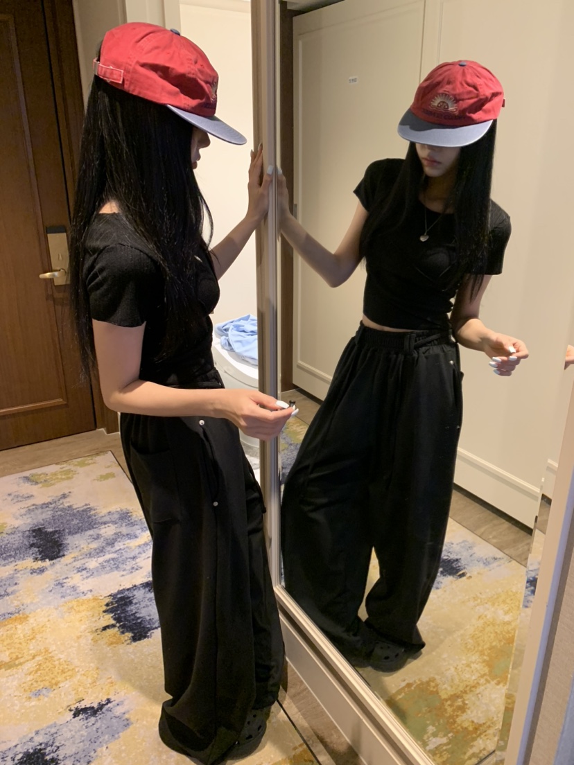 BADCALM韓國東大門代購女士新品推薦職業熱賣26春夏休閑褲BADCALM休閑褲