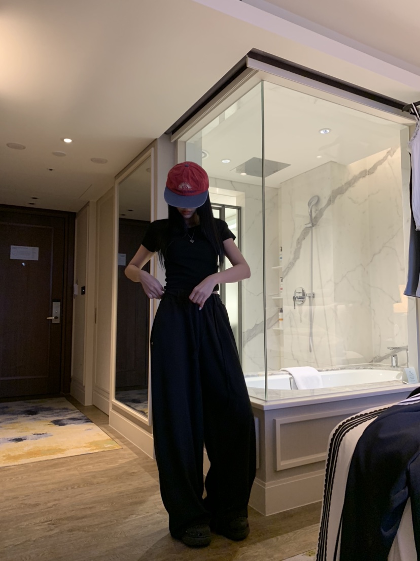 BADCALM韓國東大門代購女士新品推薦職業熱賣26春夏休閑褲BADCALM休閑褲