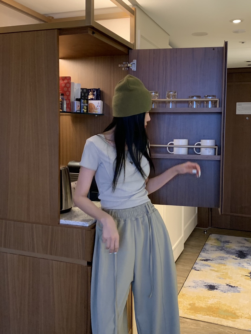 BADCALM韓國東大門代購女士新品推薦職業熱賣26春夏休閑褲BADCALM休閑褲