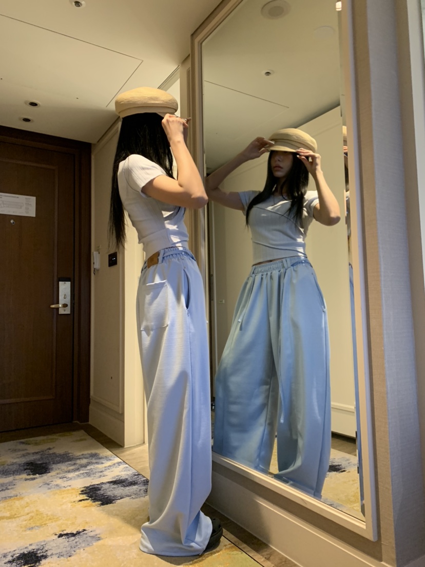 BADCALM韓國東大門代購女士新品推薦職業熱賣26春夏休閑褲BADCALM休閑褲