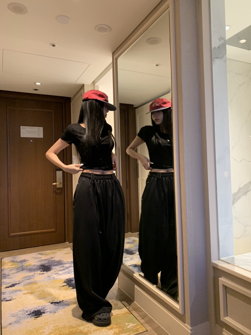 BADCALM韓國東大門代購女士新品推薦職業熱賣26春夏休閑褲BADCALM休閑褲圖色1