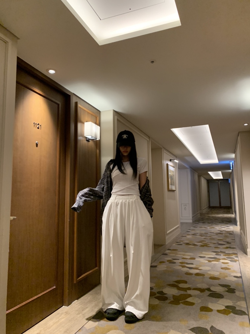 BADCALM韓國代購女裝新款休閑時尚人氣26春夏襯衫蕾絲衫格子BADCALM襯衫/蕾絲衫