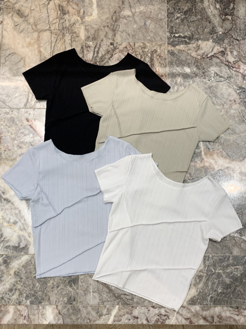 BADCALM韓國直郵女士新品推薦時尚休閑熱賣26春夏T恤鏤空BADCALMT恤