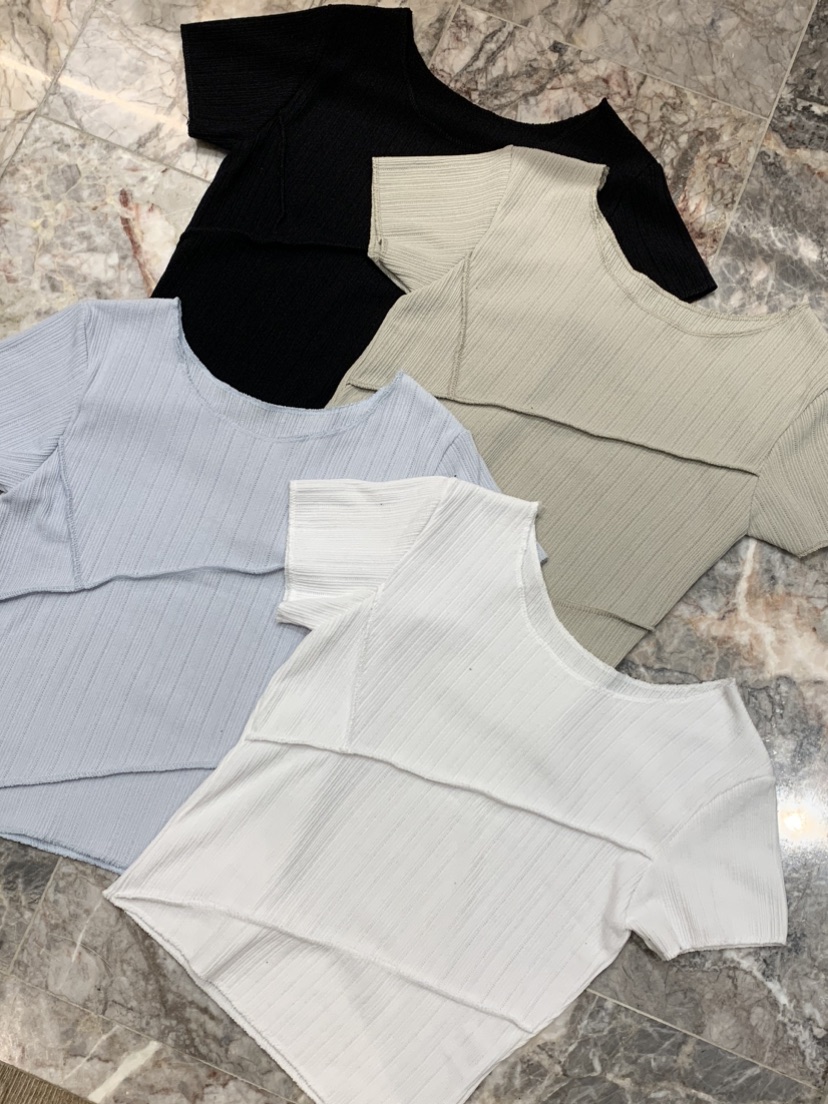 BADCALM韓國直郵女士新品推薦時尚休閑熱賣26春夏T恤鏤空BADCALMT恤