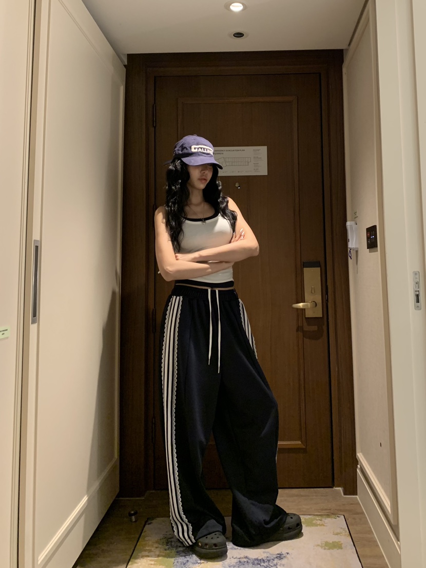 BADCALM韓國東大門代購女裝新款休閑職業時尚26春夏休閑褲BADCALM休閑褲