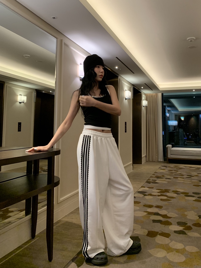 BADCALM韓國東大門代購女裝新款休閑職業時尚26春夏休閑褲BADCALM休閑褲