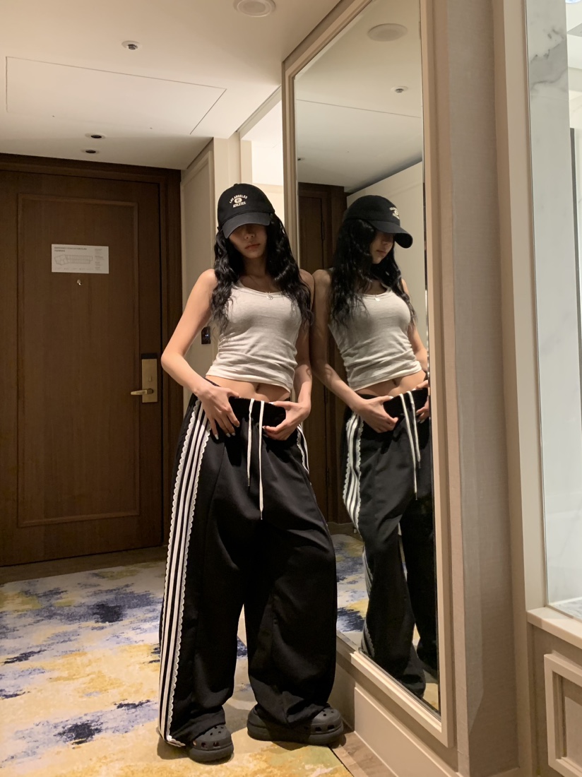 BADCALM韓國東大門代購女裝新款休閑職業時尚26春夏休閑褲BADCALM休閑褲