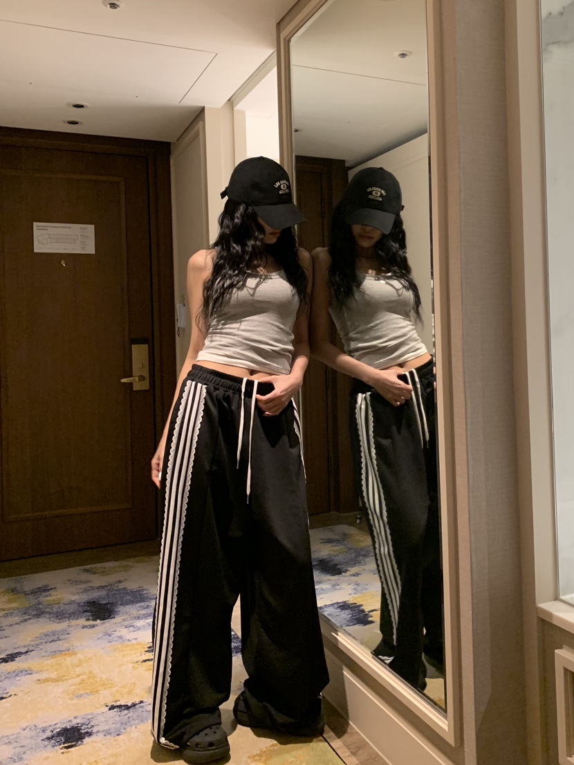 BADCALM韓國東大門代購女裝新款休閑職業時尚26春夏休閑褲BADCALM休閑褲