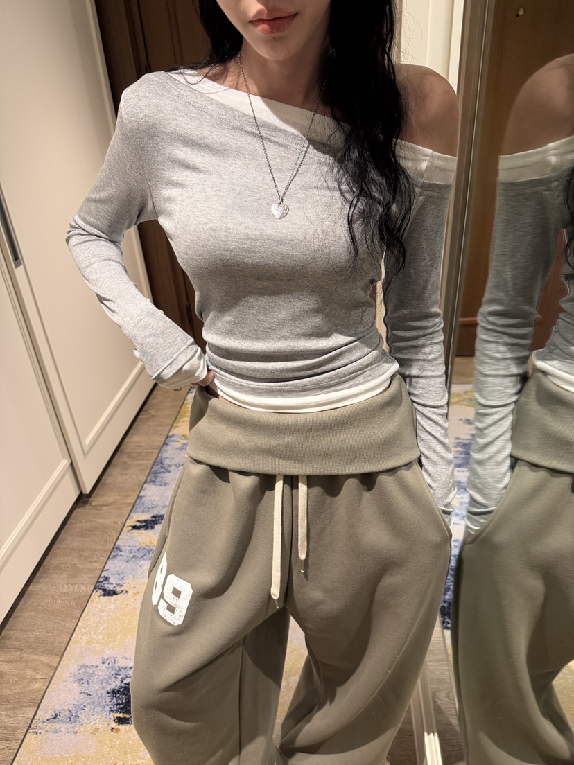 BADCALM韓國東大門直郵女裝新品時尚職業人氣長袖T恤折扣BADCALM長袖T恤圖色5