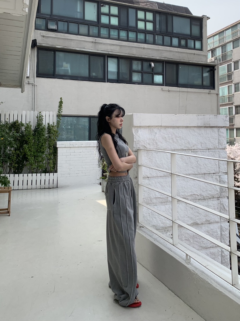 BADCALM韓國東大門代購女裝新品時尚熱賣人氣休閑職業休閑褲BADCALM休閑褲