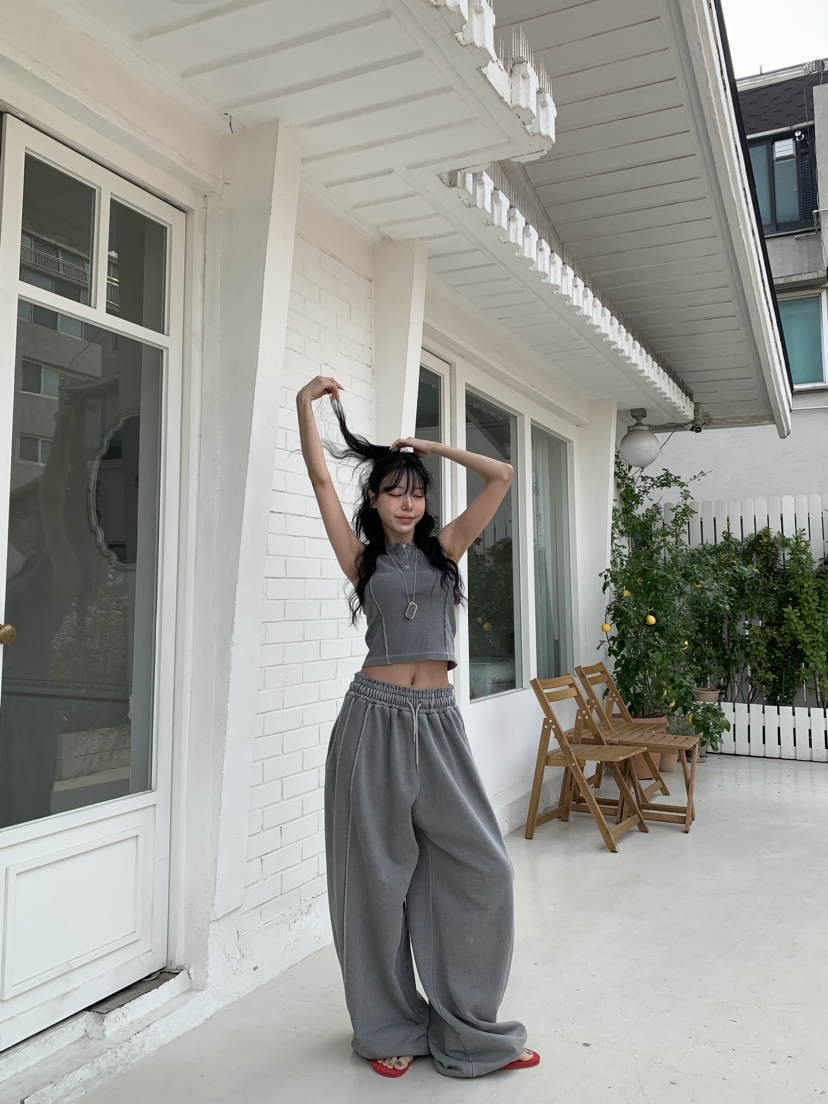 BADCALM韓國東大門代購女裝新品時尚熱賣人氣休閑職業休閑褲BADCALM休閑褲