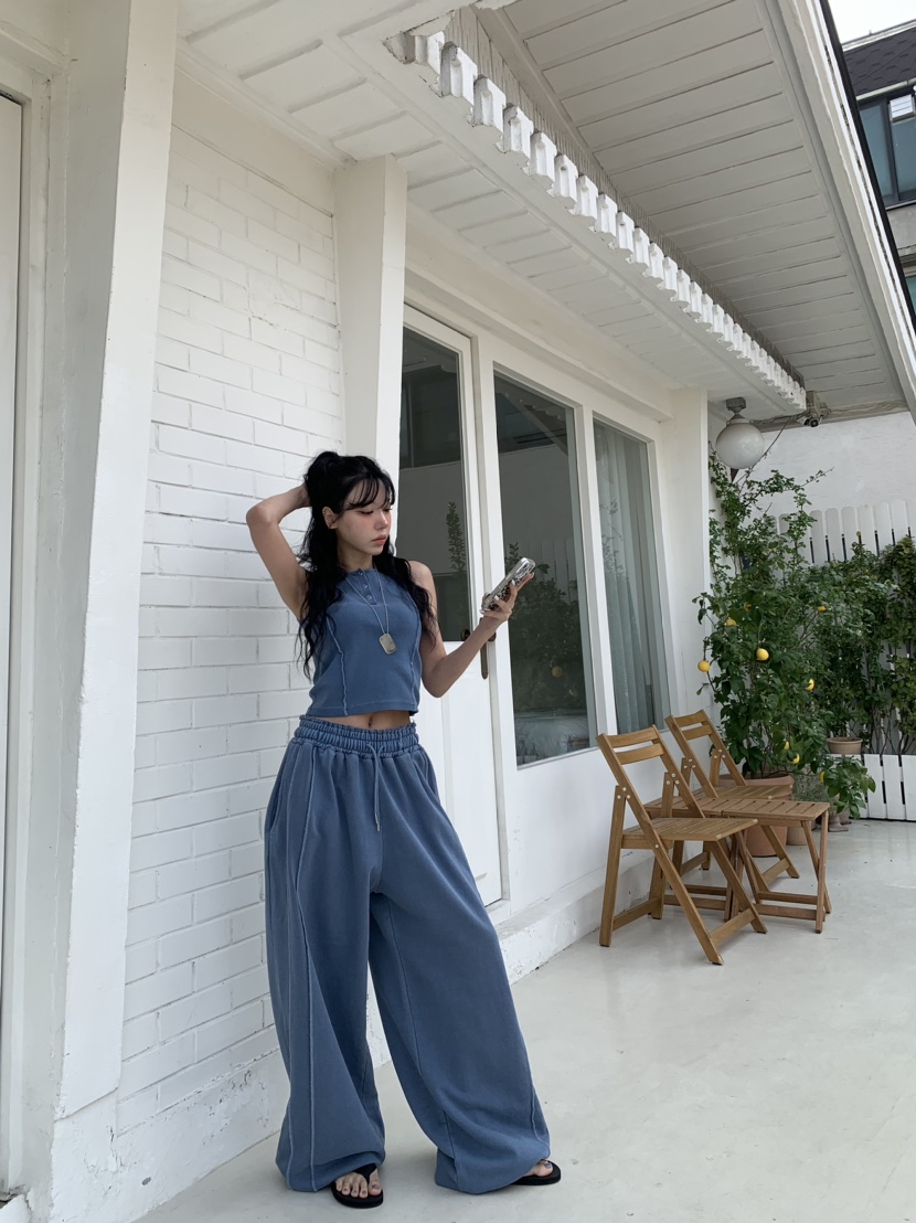 BADCALM韓國東大門代購女裝新品時尚熱賣人氣休閑職業休閑褲BADCALM休閑褲