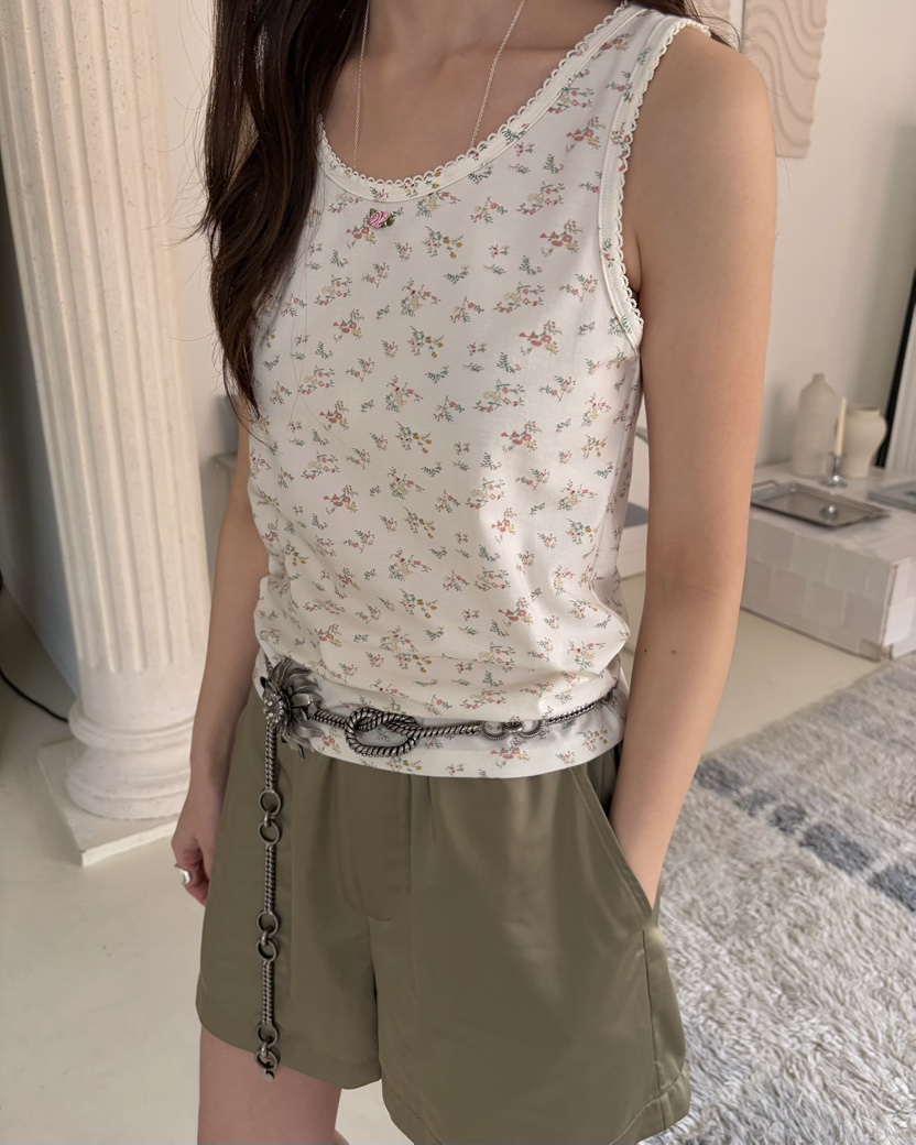 PEBBLE韓國東大門代購女士新款26春夏熱賣推薦人氣吊帶背心PEBBLE吊帶/背心