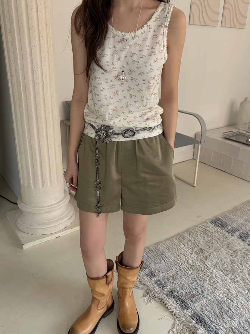 PEBBLE韓國東大門代購女士新款26春夏熱賣推薦人氣吊帶背心PEBBLE吊帶/背心