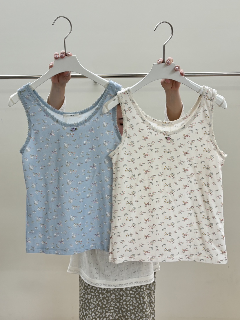 PEBBLE韓國東大門代購女士新款26春夏熱賣推薦人氣吊帶背心PEBBLE吊帶/背心