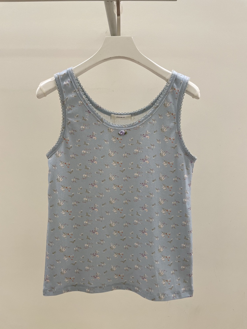 PEBBLE韓國東大門代購女士新款26春夏熱賣推薦人氣吊帶背心PEBBLE吊帶/背心圖色2