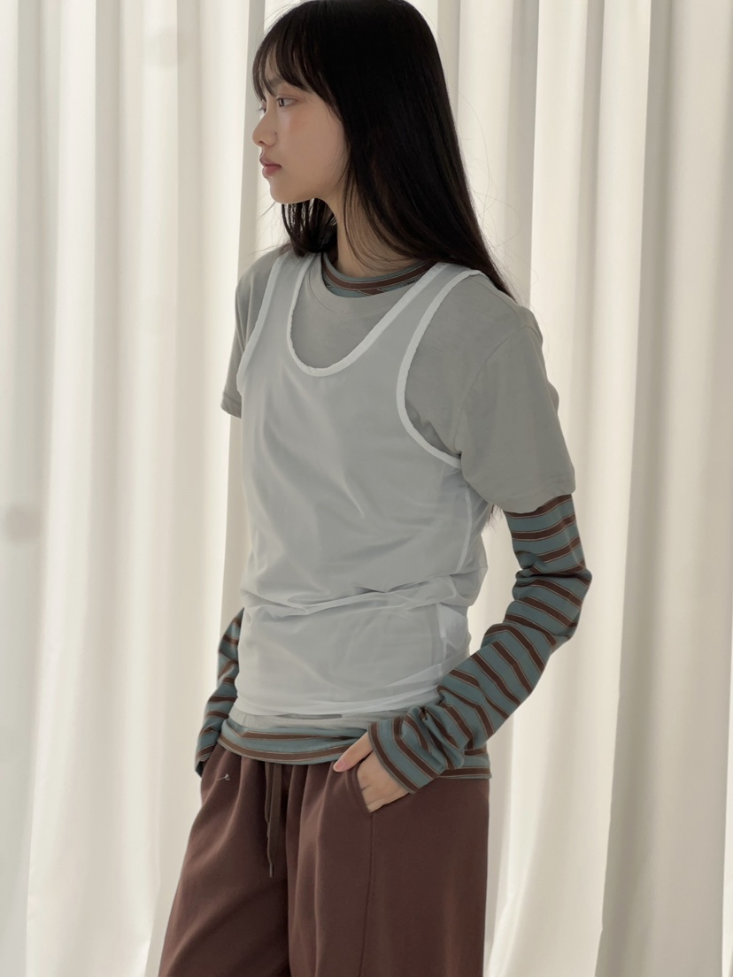 ANOTHER AVENUE韓國東大門直郵女裝新品熱賣吊帶背心網眼ANOTHER AVENUE吊帶/背心