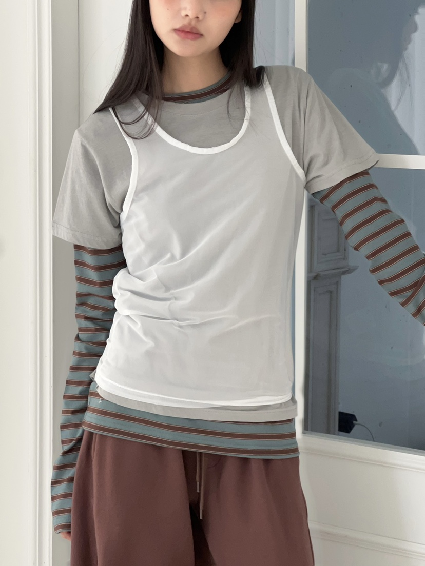 ANOTHER AVENUE韓國東大門直郵女裝新品熱賣吊帶背心網眼ANOTHER AVENUE吊帶/背心