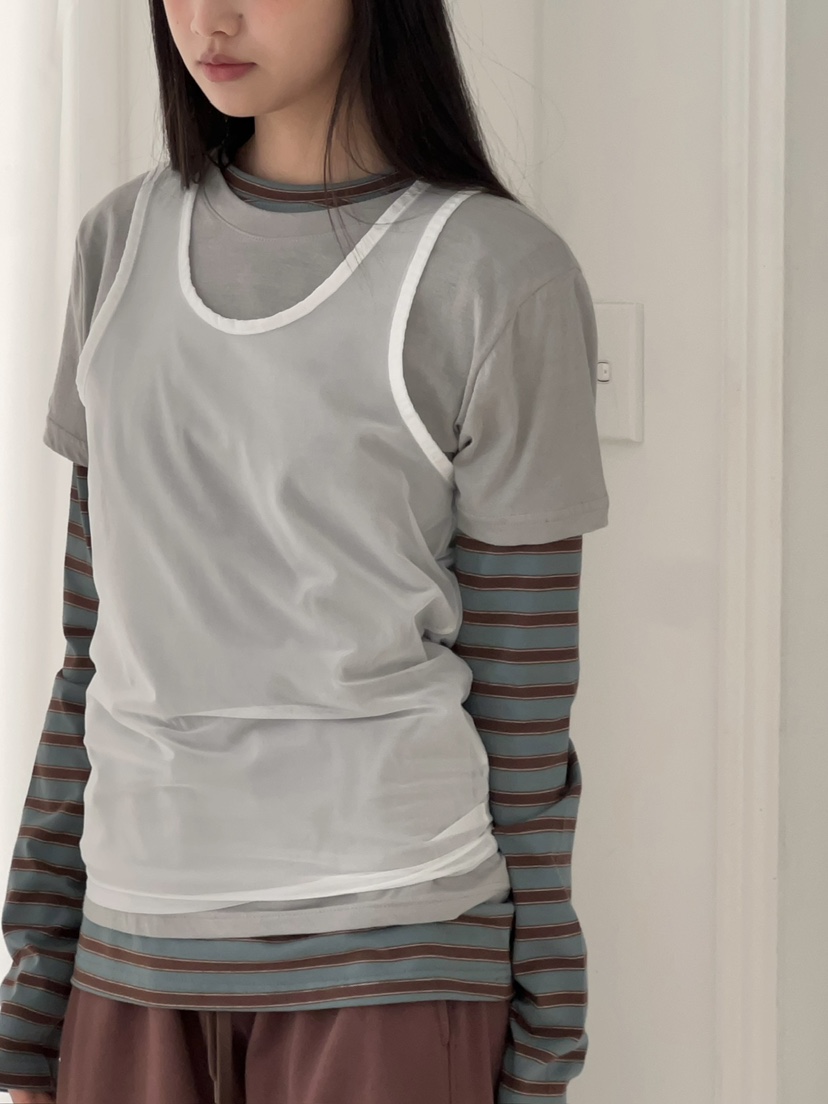 ANOTHER AVENUE韓國東大門直郵女裝新品熱賣吊帶背心網眼ANOTHER AVENUE吊帶/背心