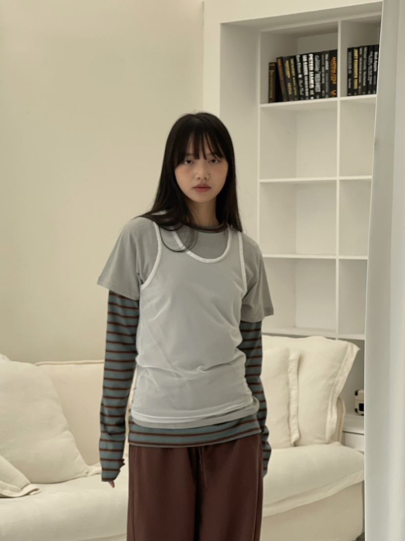 ANOTHER AVENUE韓國東大門直郵女裝新品熱賣吊帶背心網眼ANOTHER AVENUE吊帶/背心