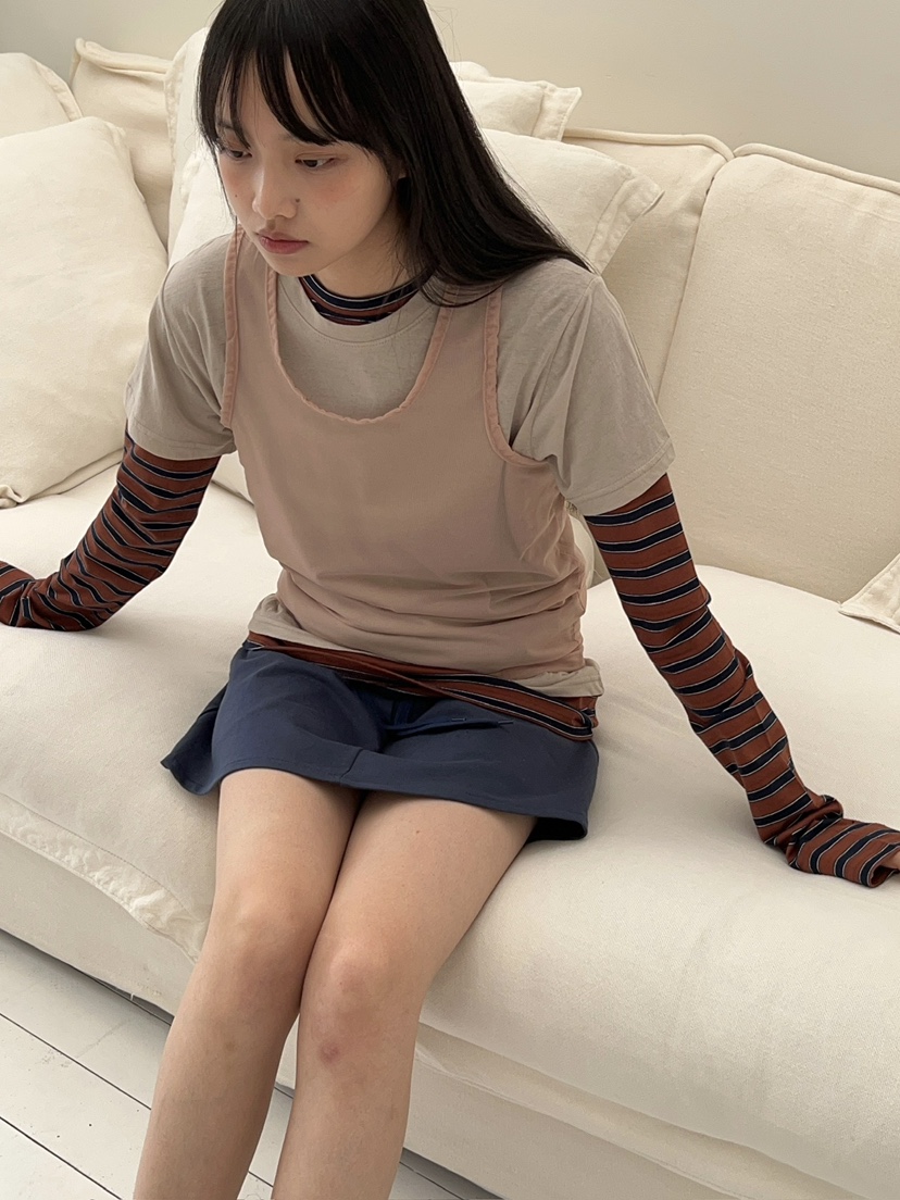 ANOTHER AVENUE韓國東大門直郵女裝新品熱賣吊帶背心網眼ANOTHER AVENUE吊帶/背心