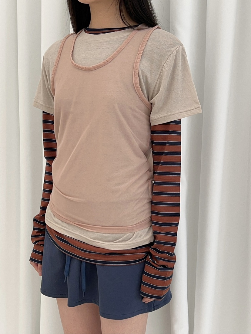 ANOTHER AVENUE韓國東大門直郵女裝新品熱賣吊帶背心網眼ANOTHER AVENUE吊帶/背心