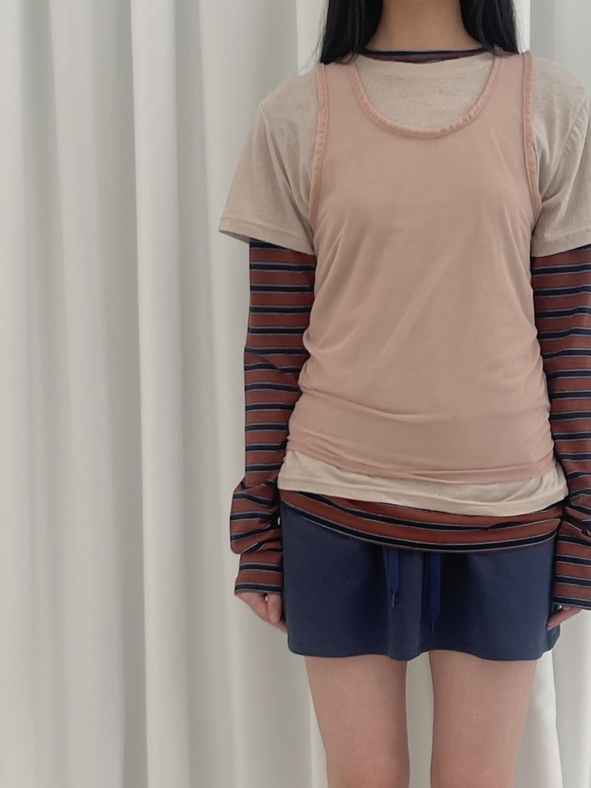 ANOTHER AVENUE韓國東大門直郵女裝新品熱賣吊帶背心網眼ANOTHER AVENUE吊帶/背心