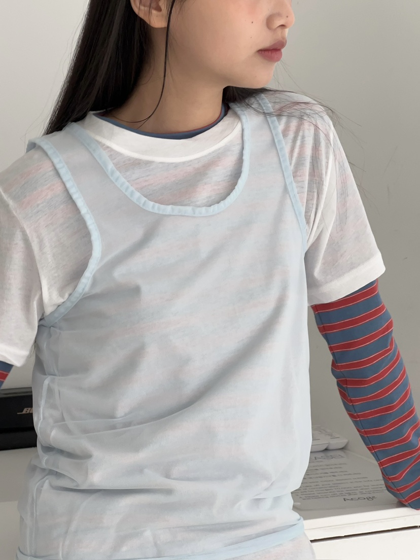 ANOTHER AVENUE韓國東大門直郵女裝新品熱賣吊帶背心網眼ANOTHER AVENUE吊帶/背心