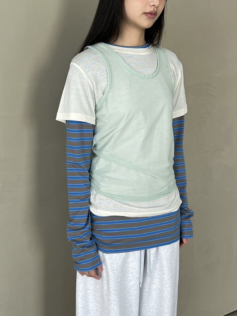 ANOTHER AVENUE韓國東大門直郵女裝新品熱賣吊帶背心網眼ANOTHER AVENUE吊帶/背心