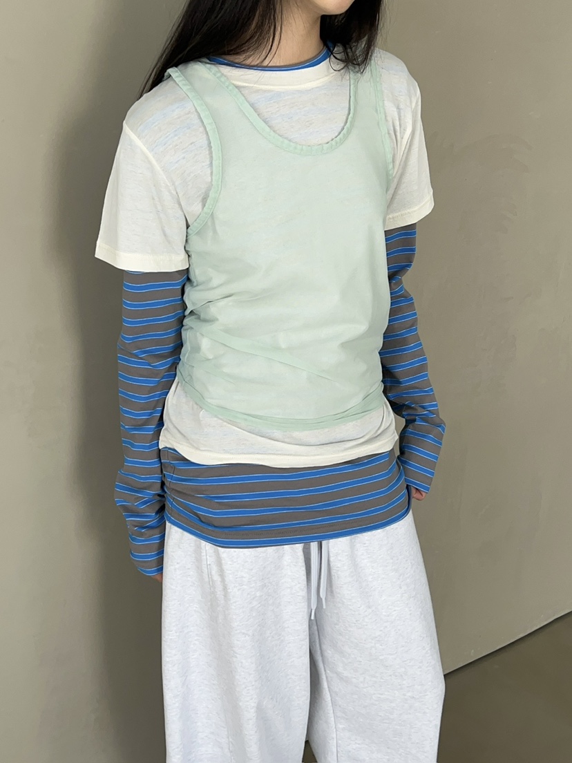 ANOTHER AVENUE韓國東大門直郵女裝新品熱賣吊帶背心網眼ANOTHER AVENUE吊帶/背心