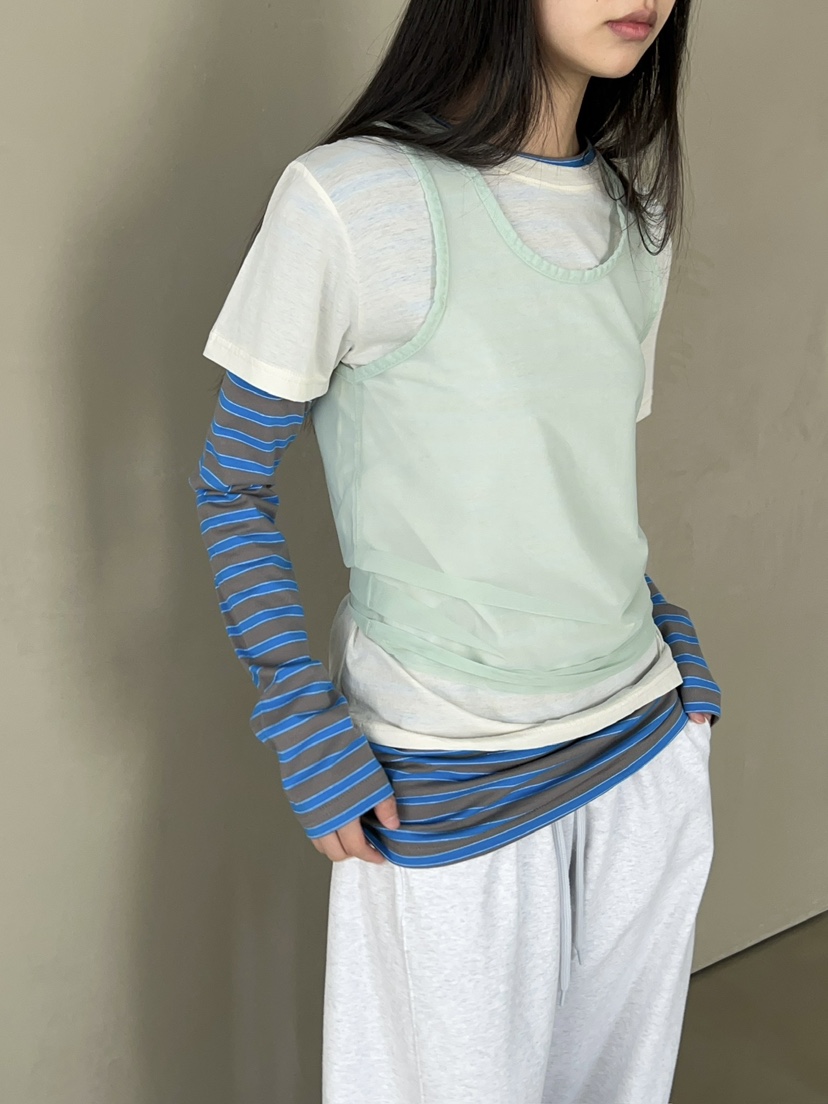 ANOTHER AVENUE韓國東大門直郵女裝新品熱賣吊帶背心網眼ANOTHER AVENUE吊帶/背心