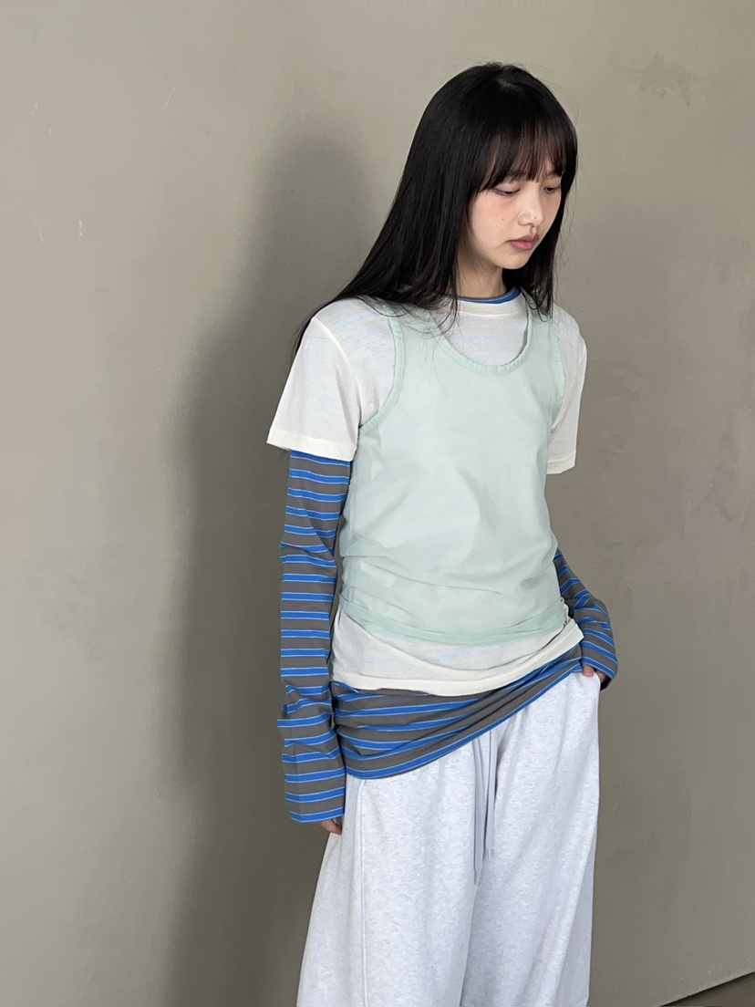 ANOTHER AVENUE韓國東大門直郵女裝新品熱賣吊帶背心網眼ANOTHER AVENUE吊帶/背心