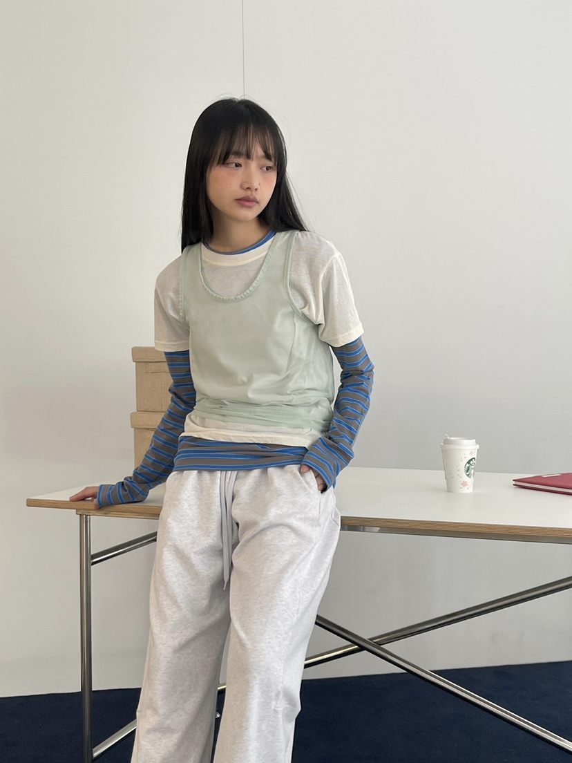 ANOTHER AVENUE韓國東大門直郵女裝新品熱賣吊帶背心網眼ANOTHER AVENUE吊帶/背心