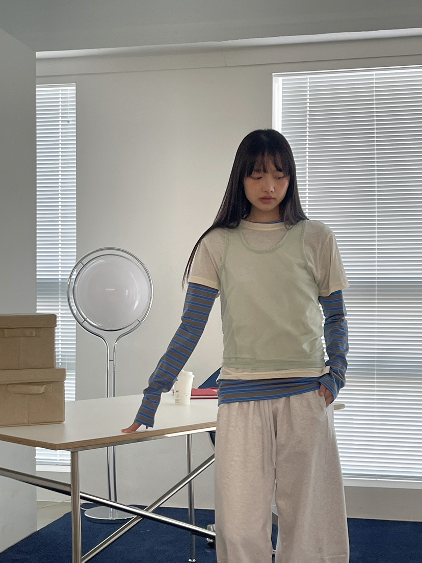 ANOTHER AVENUE韓國東大門直郵女裝新品熱賣吊帶背心網眼ANOTHER AVENUE吊帶/背心