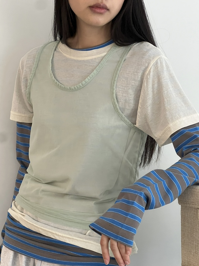 ANOTHER AVENUE韓國東大門直郵女裝新品熱賣吊帶背心網眼ANOTHER AVENUE吊帶/背心