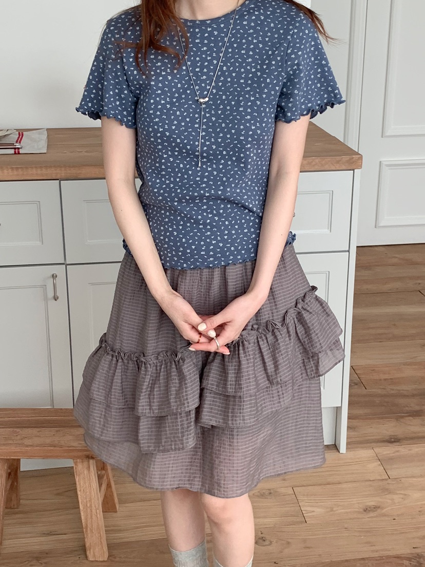 BEFORE SUNRISE韓國東大門代購女裝新品熱賣推薦T恤小花BEFORE SUNRISET恤