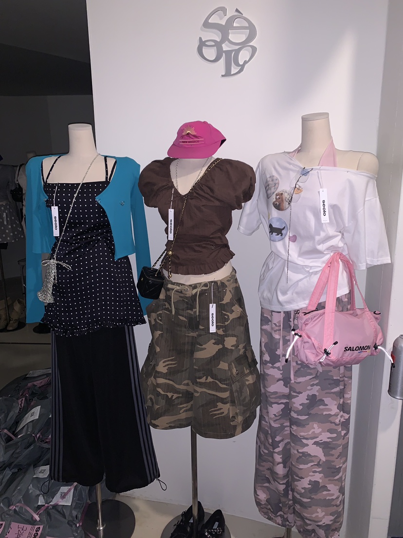 SEOLO韓國代購女士新品熱賣推薦時尚26春夏休閑職業T恤紐扣Seolo seoulT恤