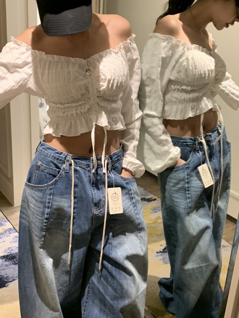 BADCALM韓國直郵實拍女裝新品時尚推薦人氣熱賣襯衫蕾絲衫BADCALM襯衫/蕾絲衫