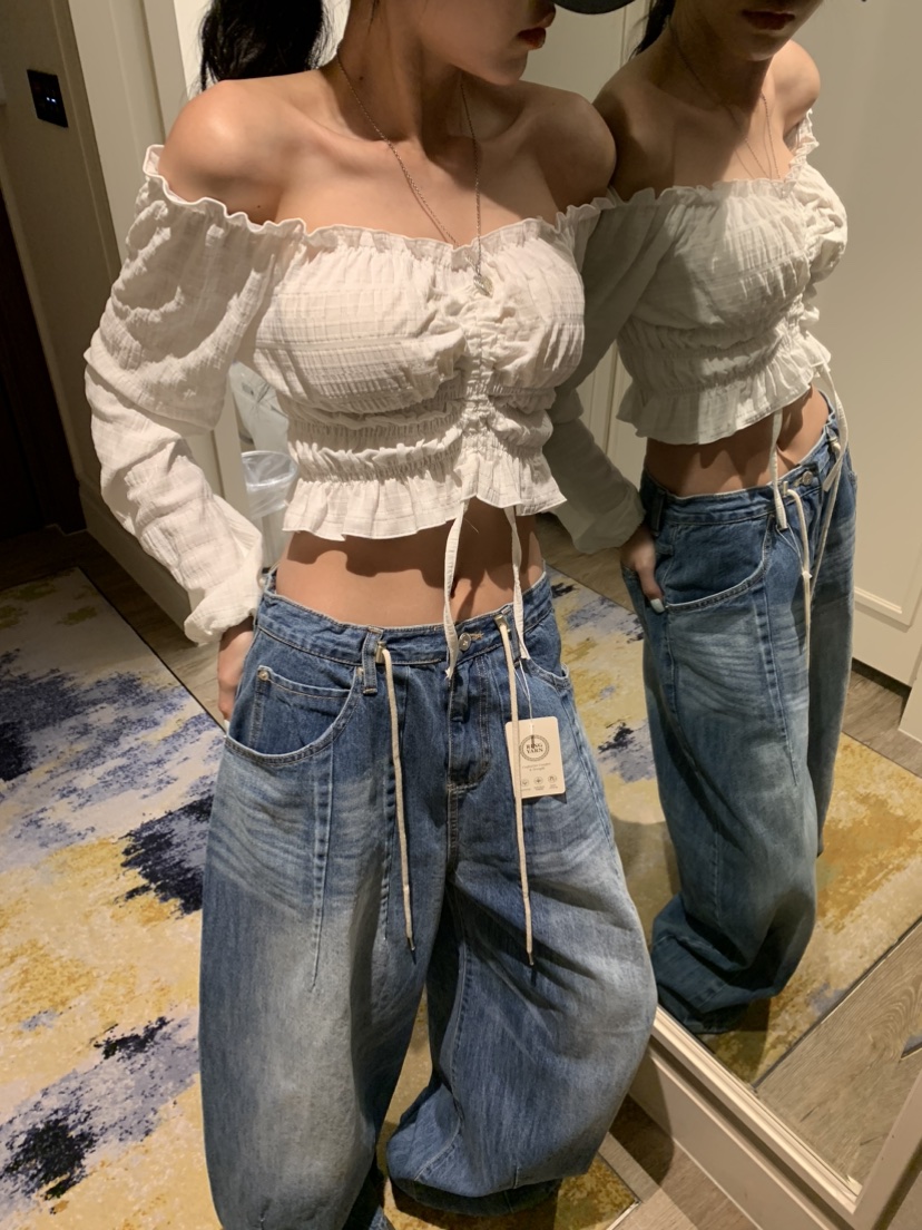 BADCALM韓國直郵實拍女裝新品時尚推薦人氣熱賣襯衫蕾絲衫BADCALM襯衫/蕾絲衫圖色1