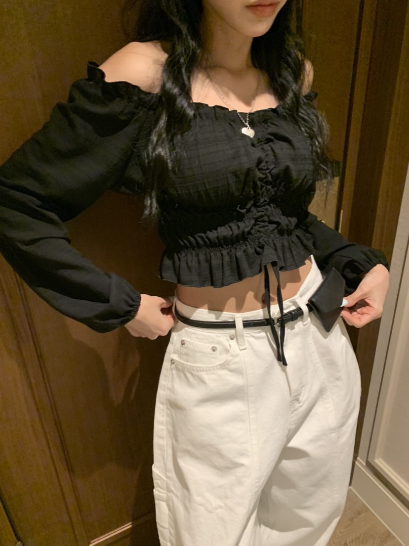 BADCALM韓國直郵實拍女裝新品時尚推薦人氣熱賣襯衫蕾絲衫BADCALM襯衫/蕾絲衫圖色2